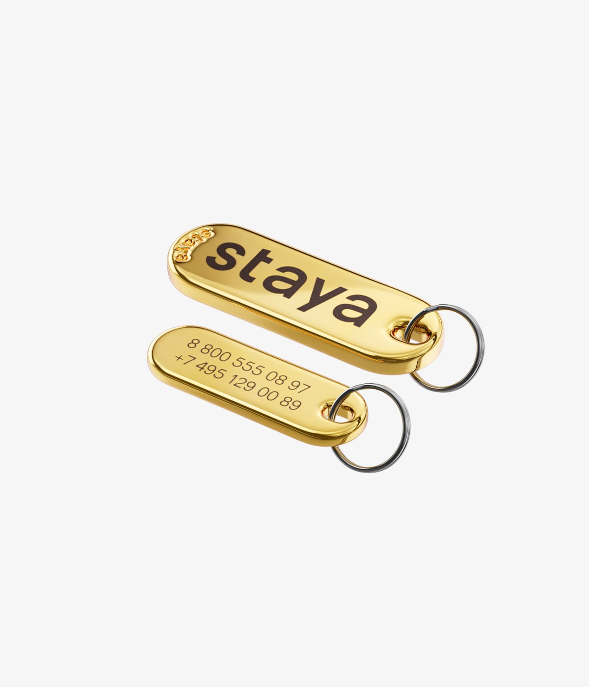 Адресник capsule tag Glace Brass | staya